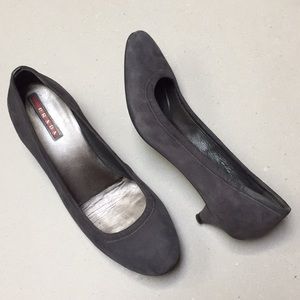 PRADA Calzature Donna Suede Kitten Heels